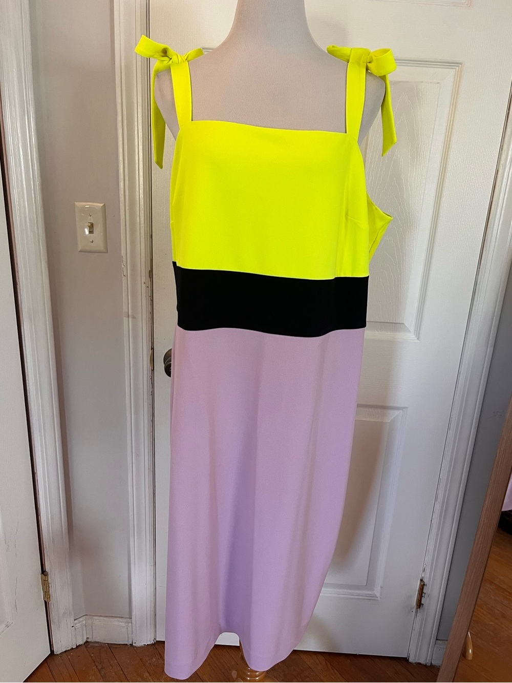 Rachel Roy Color Block Dress with Shoulder Ties